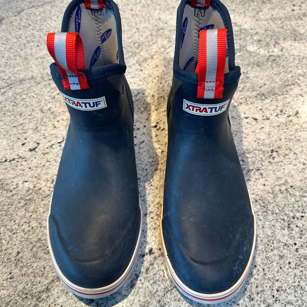 XTRATUF Men's Navy Rain/Deck Boots